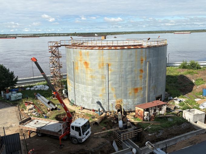 На Хабаровской ТЭЦ-2 модернизируют бак запаса воды